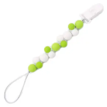 

DIY Baby Pacifier Chain Nipple Clip Silicone Newborn Teether Anti-drop Chains U50F