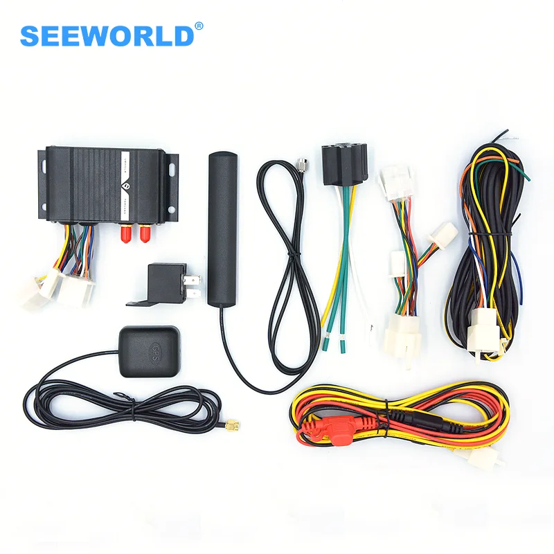 SEEWORLD в режиме реального времени S208 устройство слежения за транспортным средством gps трекер с датчиком топлива и температурой через gps отслеживающую платформу