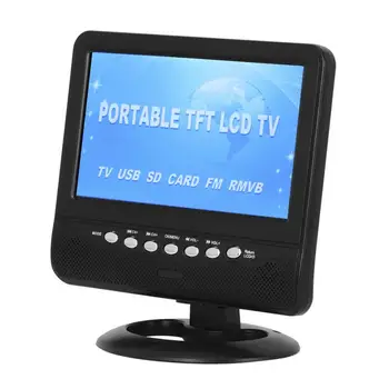 

7.5 Inch Portable LCD HD Analog Mobile TV Player Monitor EU Plug 100-240V Support FM Radio PAL/NTSC/SECAM TV System