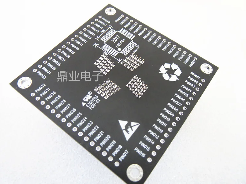 CNV-LQFP64-0.4-DIP IC51-0644-1972 7*7*0,4 мм QFP64 LQFP64 расстояние 0,4 мм IC тестовое сиденье тестовое гнездо Программирование сиденье