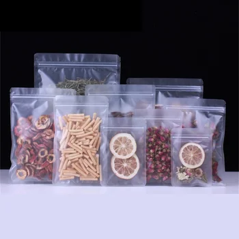 

High Quality Transparent Plastic Ziplock Bag Food Shopping Bag Dry Goods Tea Snack Packing Bag Multifunctional Sealed Bag 0.2mm