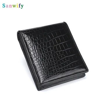 

2020 New Man Crocodile Purse Business Hand Bag Leather Brief Paragraph Bills Clip Men Crocodile Purse