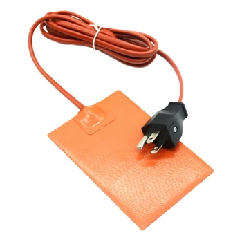 

Car Engine Oil Pan Sump Tank Heater Plate 75W 110V US Plug Silicone Heating Pad