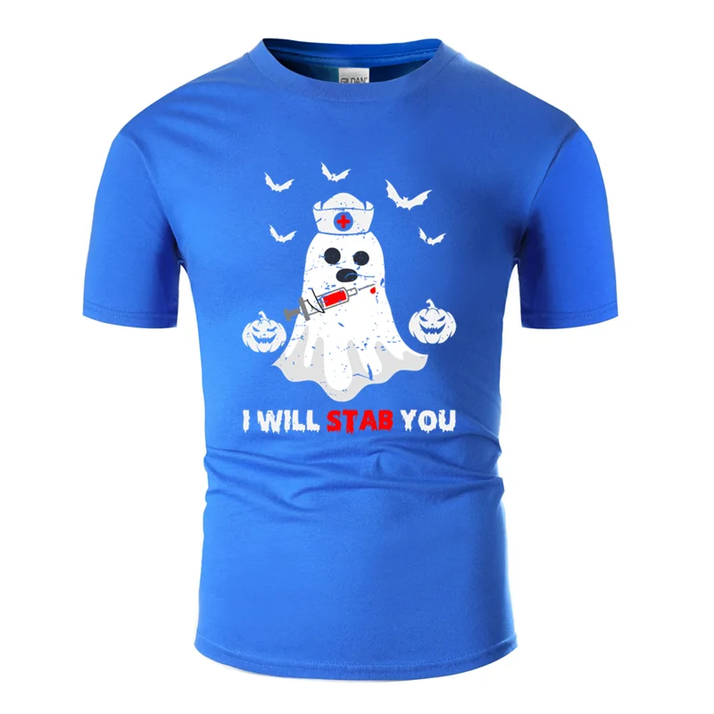 Men-Blue Классическая футболка с принтом i will stab you gift, одежда, большие размеры S~ 5xl, трендовая Мужская футболка Harajuku, футболка с круглым вырезом - Цвет: Men-Blue