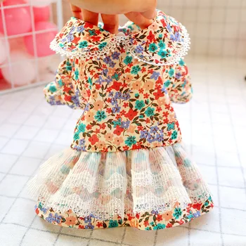 

Dog Cat Dress Vest Summer Clothes Floral skirt Pet Puppy Spring/Summer Dress Design 5 Sizes
