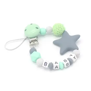 

Anti-mute Silicone Pacifier Clip Chain with Baby Products U50F