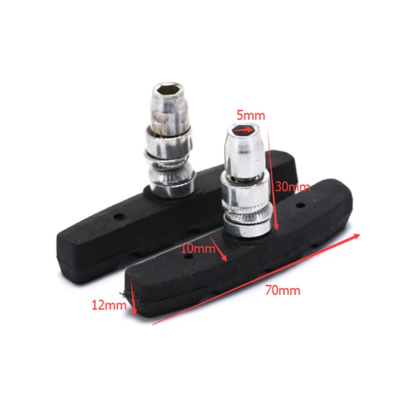 1pair Mountain Road Bike Brake pads Bicycle Braking V-Brake Holder Shoes Rubber Blocks Durable Cycling Accessories