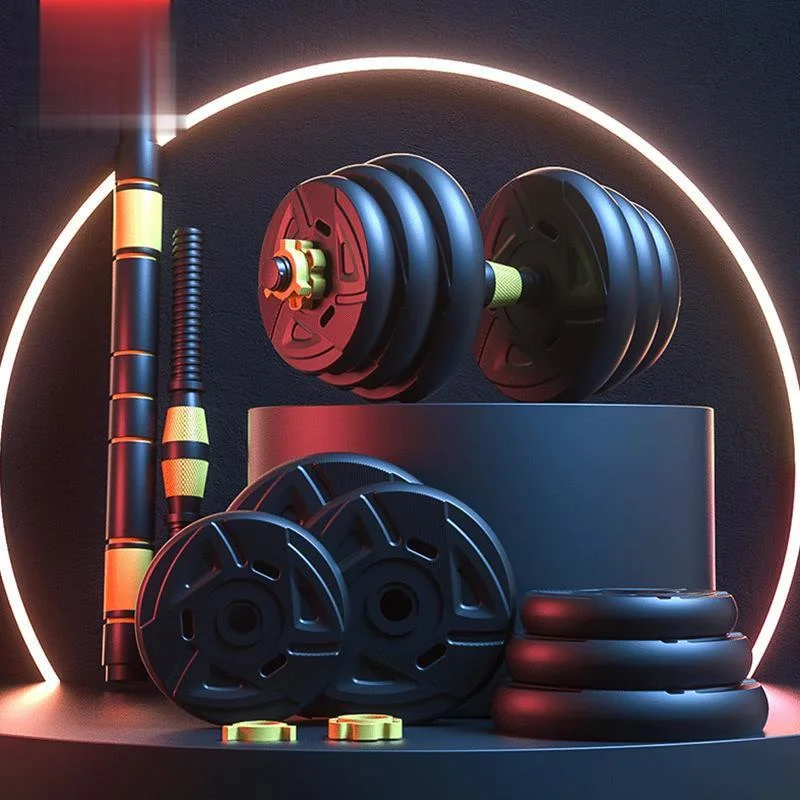 A Pair Dumbbell for Men Adjustable Dumbbell Set Spray Paint Barbell