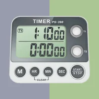 Luxury 1/100 centisecond Timer Stopwatch Kitchen Cooking Timer Portable Digital Electronic 2Group Countdown Alarm Clock Reminder 2