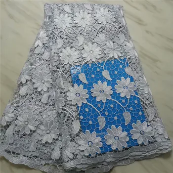 

latest african milk silk lace water soluble chemical lace fabric,high quality african cord lace for wedding dress P14-60