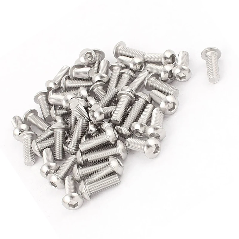 M6x16mm винты с шестигранной головкой из нержавеющей стали 50 шт