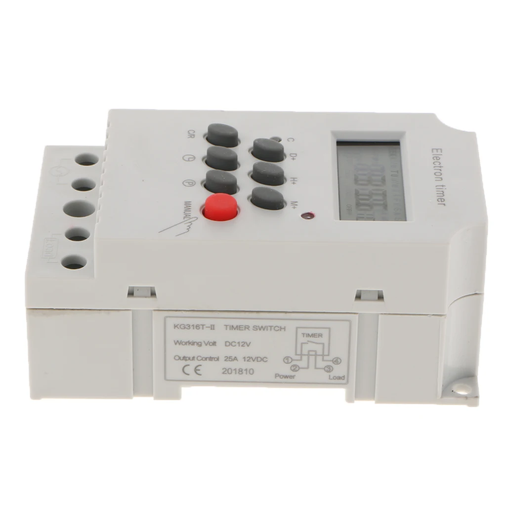 Programmable LCD Digital Intermediate Relay Timer Switch Relay 12V