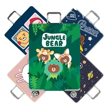 

Luggage Protective Cover Case For Suitcase Stretch Fabric Cartoon Korea Protector Baggage Dust Pouch Travel Accessories Supplies