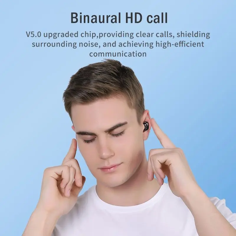 M16 мини Беспроводной Bluetooth 5,0 наушники спортивные наушники HiFi стерео, бинауральный HD вызова для Xiaomi Redmi SamSung