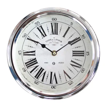 

Nordic Metal Wall Clock Living Room Dining Room Silent Silver Creative Clocks Wall Home Decor Reloj Pared Home Decoration FZ520