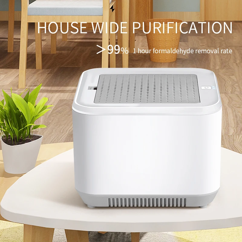 

Household Air Purifier Formaldehyde Removing Car Deodorization Air Ionizer USB Double-layer filter Ozone Generator Air Cleaner