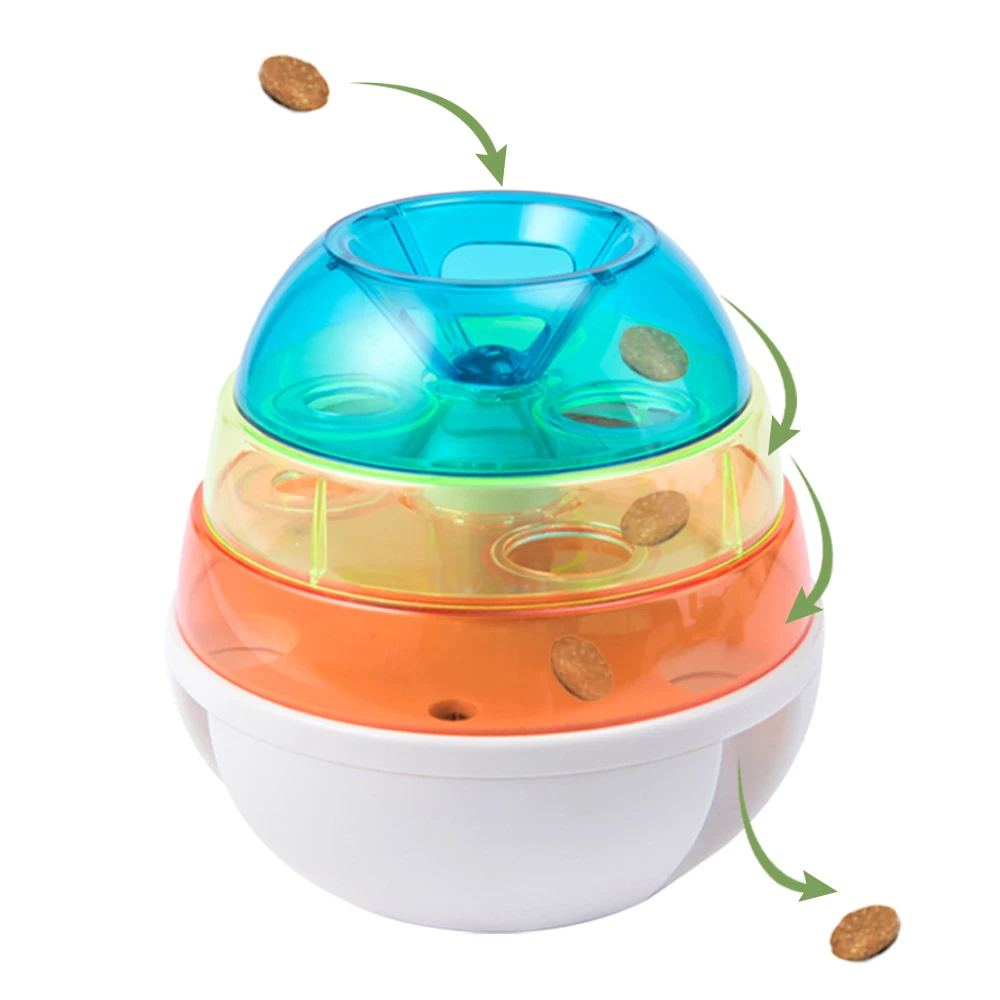 Игрушка-неваляшка, корм для собак, кормушки, игрушки для животных IQ, интерактивный Неваляшка, дизайн, легко чистится, игрушка для собак, дозатор для еды, шар
