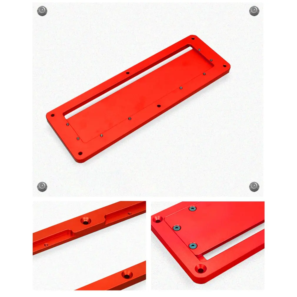 Electric Circular Saw Flip Cover Plate Flip-Floor Table Special Cover Plate Adjustable  Aluminium Insert Plate for Table Saw