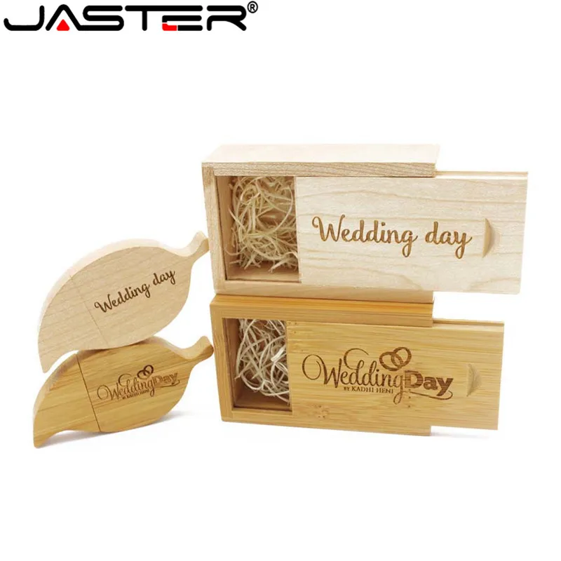 JASTER(10 шт. бесплатный логотип) Дерево лист+ коробка usb флэш-накопитель usb 2,0 4 ГБ 8 ГБ 16 ГБ 32 ГБ 64 ГБ модный подарок