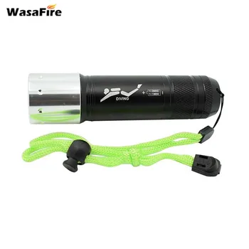 

Ultra Bright 2000LM Waterproof Diving Flashlight XML T6 3 Modes Dive Lanterna With 18650 Battery+Charger For Underwater Hunting