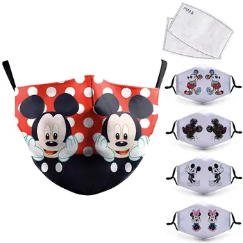 

Cute Mouse 3D Painting Mouth Mask Reusable Protective PM2.5 Filter Paper Mask Anti Dust Face Mask Bacteria Windproof Flu Masks