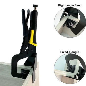 

New Auto-adjustable 90 Degree Right Angle Woodworking Clamp Quick Clamp Pliers Picture Frame Corner Clip Hand Tool
