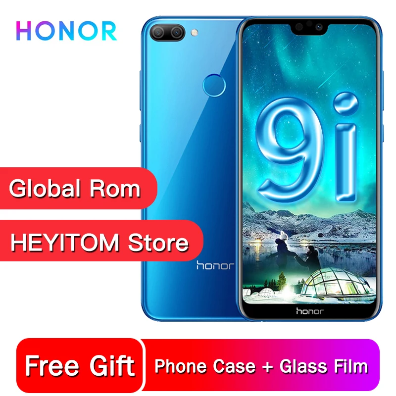 Honor 9i мобильный телефон 5,8" FHD Kirin 659 Android 8,0 Восьмиядерный двойная камера 3000 мАч 4 Гб 64 Гб глобальная прошивка OTA