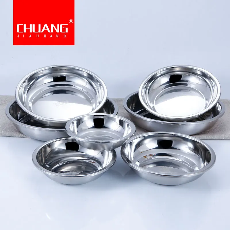 1 шт. 7 Размер Нержавеющая сталь фруктовый салат тарелка посуда контейнер для еды