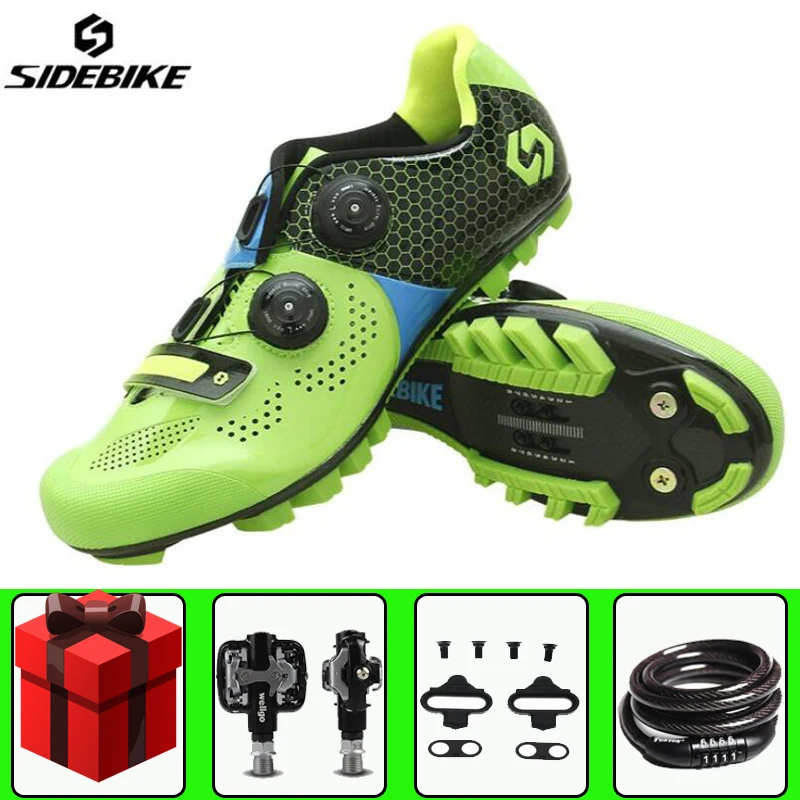 

Sidebike Cycling Shoes men sapatilha ciclismo mtb add pedal set lock chaussure vtt Self-Locking Mountain Bike Bicycle Shoes