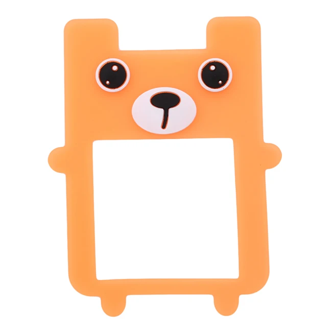 Bear 1 шт. силиконовые светящиеся наклейки на стену с мультипликационным принтом для спальни, гостиной, декоративное защитное покрытие, товары для дома - Цвет: Bear