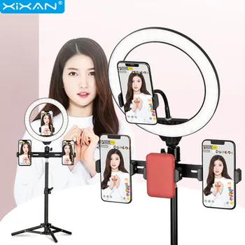 

16/26cm LED Selfie Ring Lamp Table Lamp Studio Ring Light Fill Photography Shooting Broadcast Selfie Soft Light For Video Holder