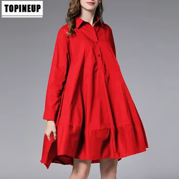 

2020 Spring Summer New BF Style Sexy Mini Shirt Dress For Women Solid Color Single Breasted Big Swing Loose Leisure Dresses