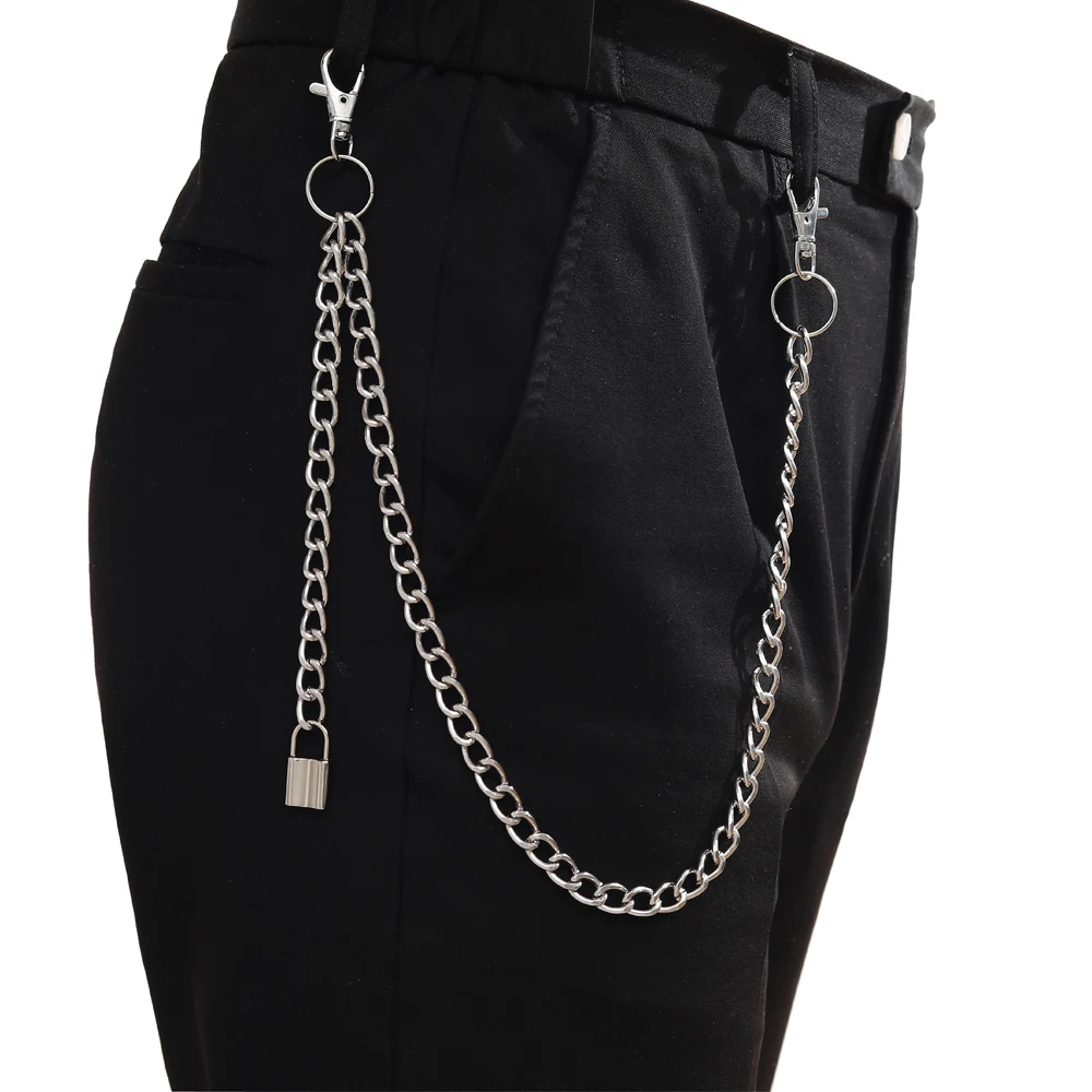 Keys Chain for pants belt women men keychain clip on chains for pants punk jeans hipster Hip Hop jewelry