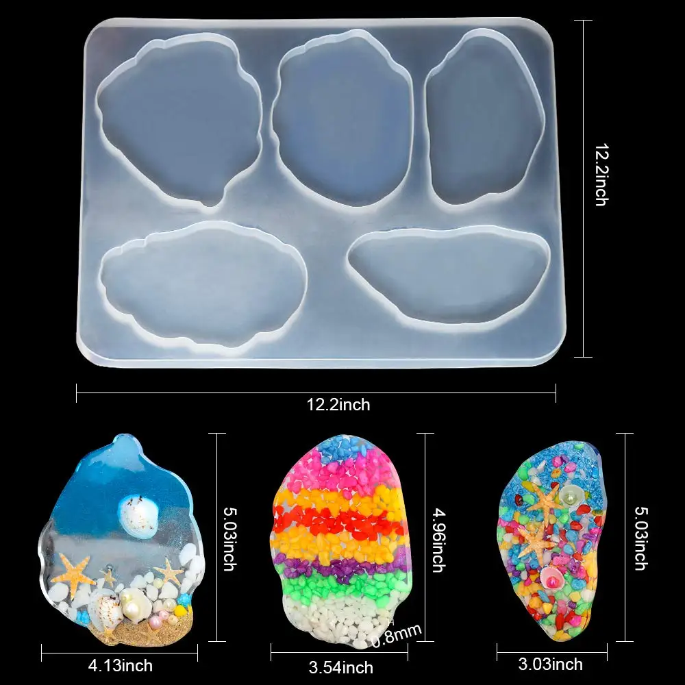 Большая креативная полимерная форма эпоксидная силиконовая горка подвесная