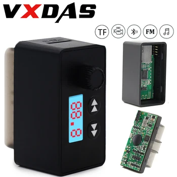 

VXDAS Code Readers & Scan Tools OBD2 ELM 327 Multifunctional Diagnostic Scanner With MP3 Player Analyzer Bluetooth Phone Reader