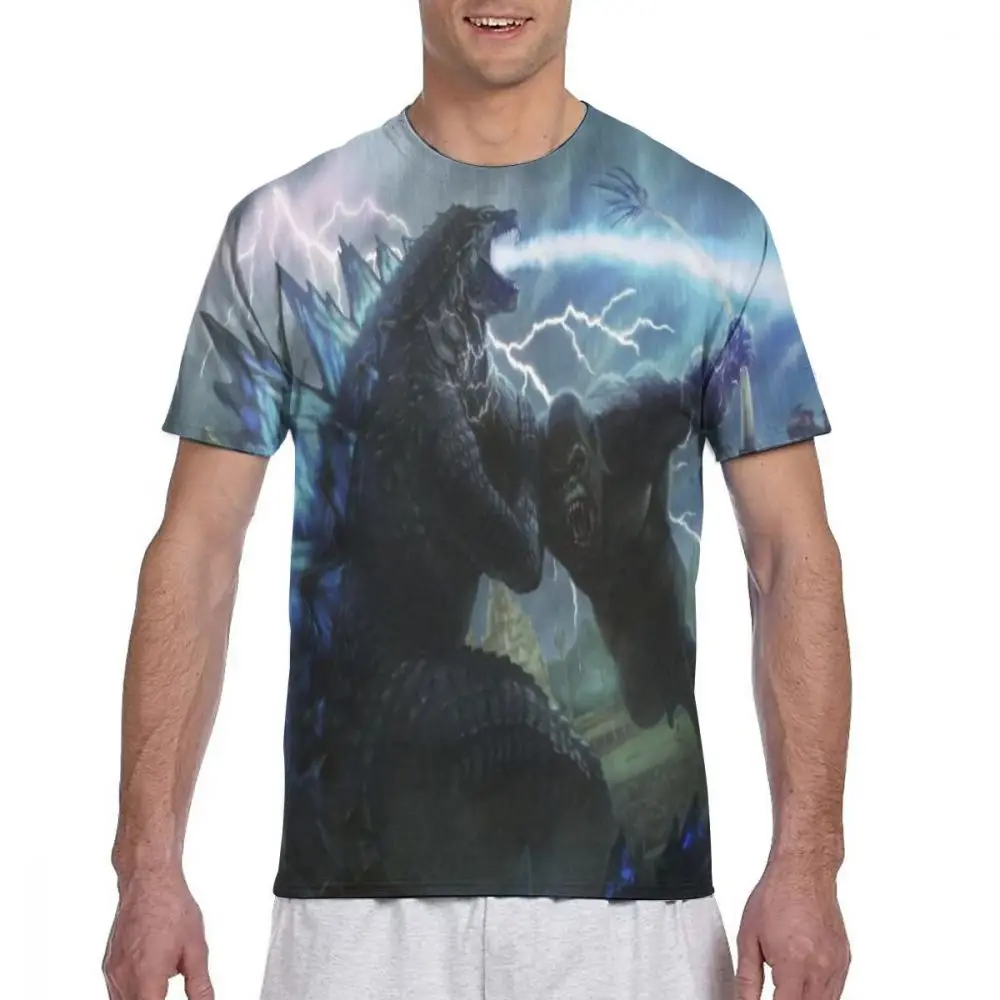shirt18 Г. Mr. Q пользовательские Godzilla фигурки футболки мужские Круглый вырез черные футболки Godzilla Vs King Kong одежда повседневные Модные топы - Цвет: shirt18