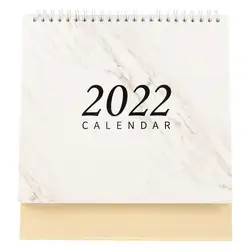 Calendrier 2022 en papier Simple et créatif, couleur assortie, 1 pièce 