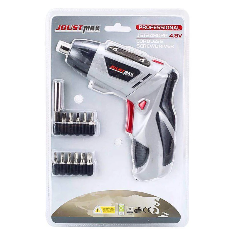 

4.8V Electric Screwdriver Cordless Drill Mini Screwdriver Wireless Power with LED Light Multi-function House Power Tools