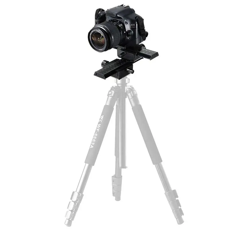 4 пути фокусировки рельс слайдер кронштейн для DSLR камеры Макро фокус фотографии для Canon Nikon sony(черный