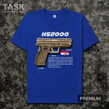 

Pistol Series HS2000 Croatia Army weapon Military fan jedi game CSGO cotton half Sleeve mens t-shirt fashion streetwear summer