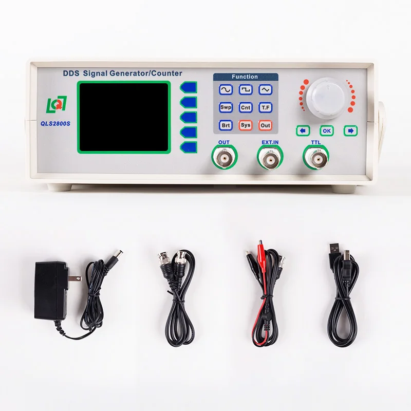 QLS2800 2MHz 5MHz DDS function signal generator signal source frequency counter pulse generator