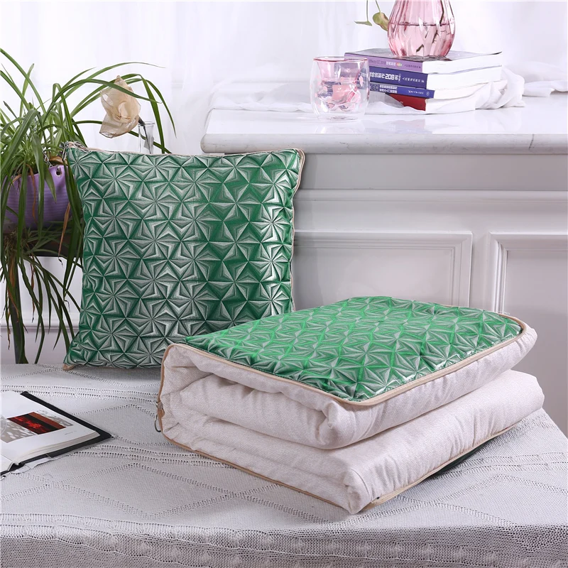 High-grade pillow quilt dual purpose, Car purpose Cushion Office Nap Pillow Folding Blanket Sofa Pillow Air Conditioning Quilt