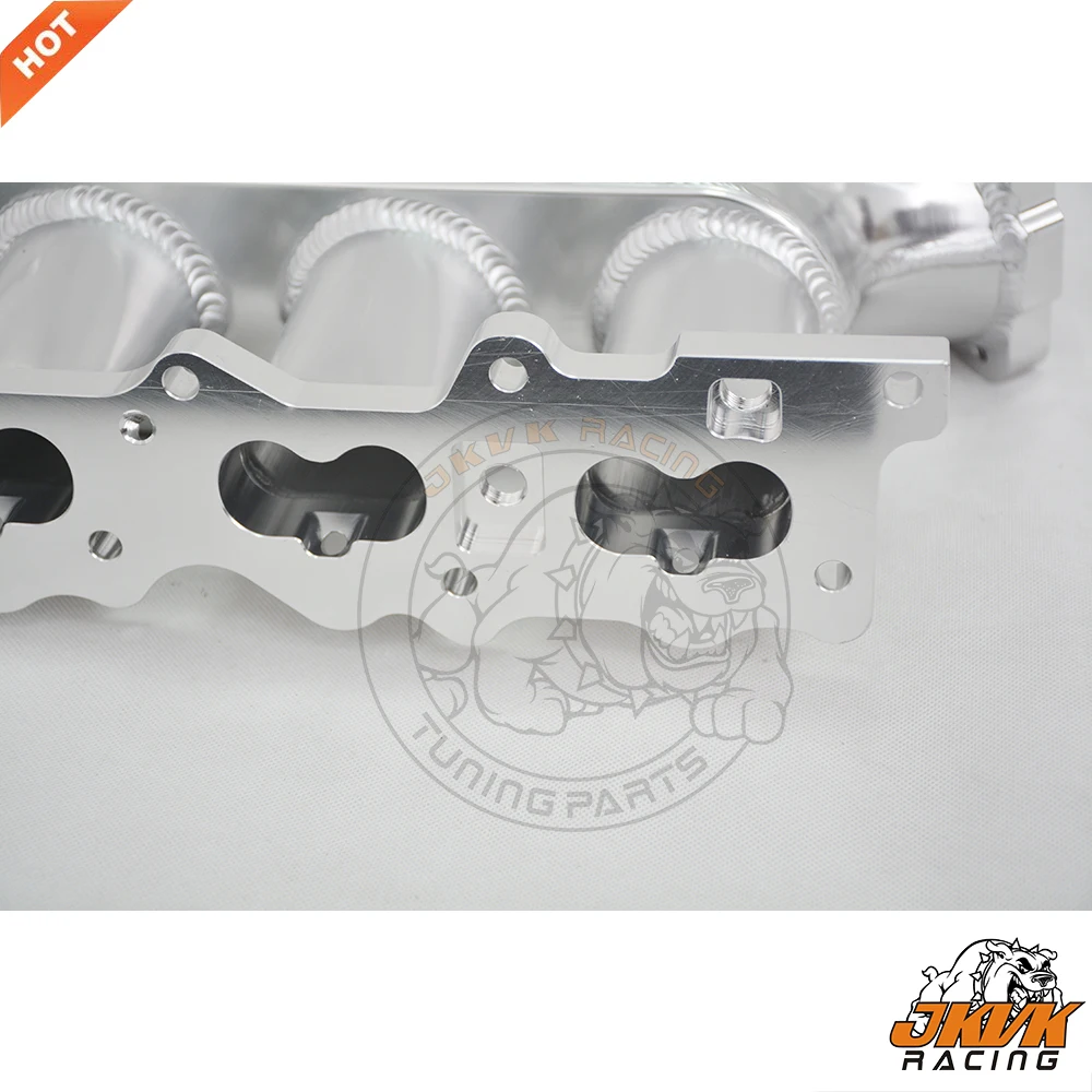 JKVK RACING Billet 흡기 매니 폴드 RB25 RB25DET 엔진 용 90mm 스로틀 알루미늄 바디 성능 흡기 매니 폴드 키트