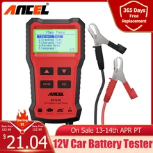 ANCEL BST100 testeur de batterie de voiture chargeur analyseur 12V 2000CCA tension batterie Test testeur de batterie de voiture charge Cricut outils de charge outillage