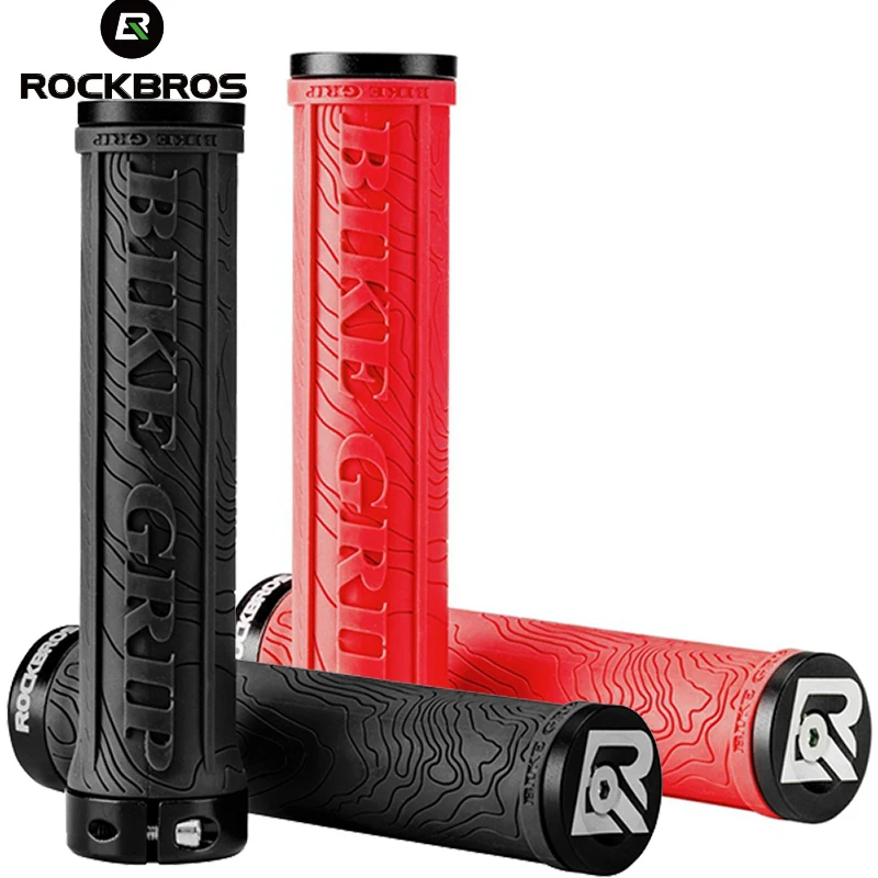 ROCKBROS TPR резиновая рукоятка для велосипедного руля крепление на светильник