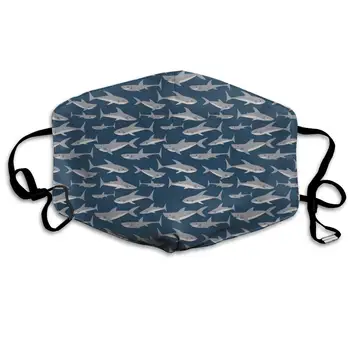 

YongColer Breathable Anti-dust Best Warm Windproof Cute Shark Print Eco-Friendly Face Masks Comfy Anti Pollution Washable