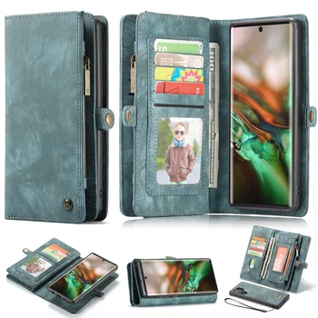 

For Samsung Galaxy Note 10 Plus Note10+ CaseMe Luxury Business Leather Magnetic Phone Case Note 9 Flip Wallet Cases Note 8 Cover