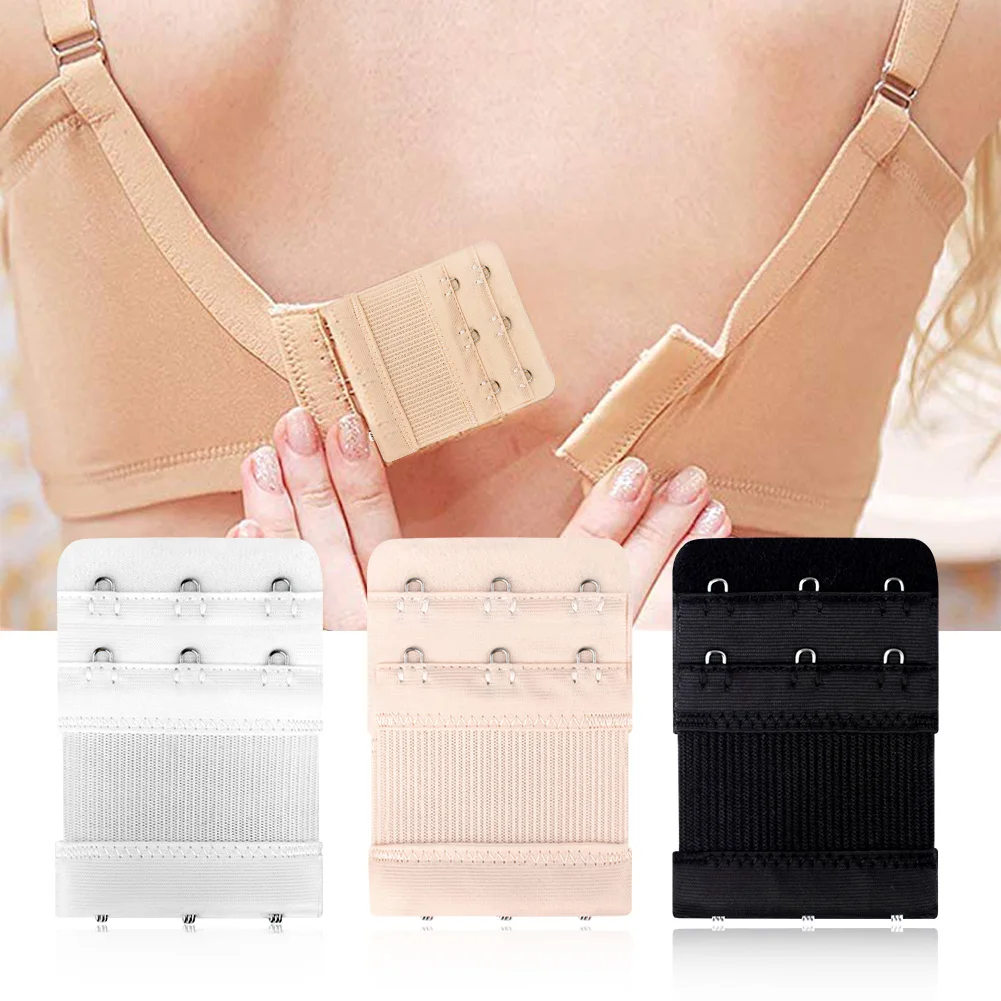 3pcs 2 Hooks Bra Strap Extenders, Comfortable Adjustable Bra Band For  Braless Look, Women's Lingerie & Underwear Accessories