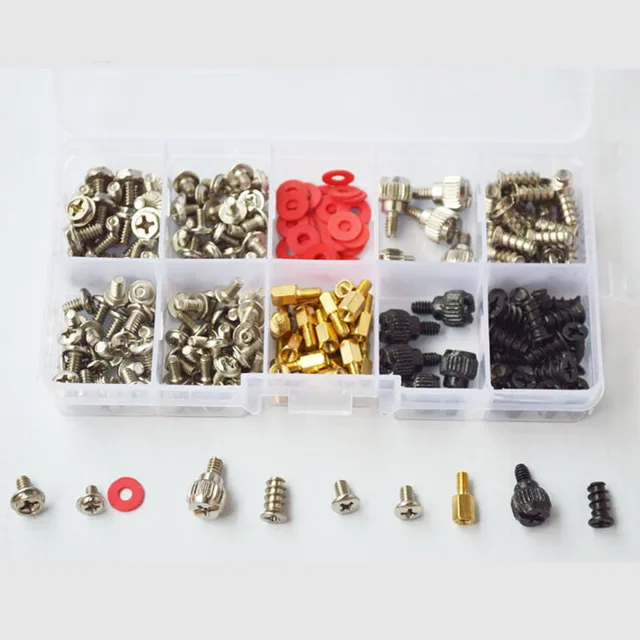 Merevlemez Diy Alaplap Pc Személyi Számítógép Összeállító Ventilátor Kézi Csavar Csavarodó Alátétkészlet Box 227Pcs - Image 2