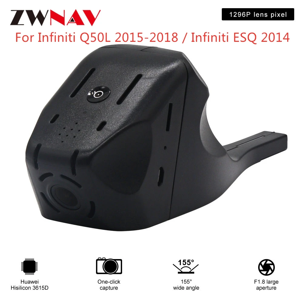 

Hidden Type HD Driving recorder dedicated For Infiniti Q50L 2015-2018 /ESQ 2014 DVR Dash cam Car front camera WIfi
